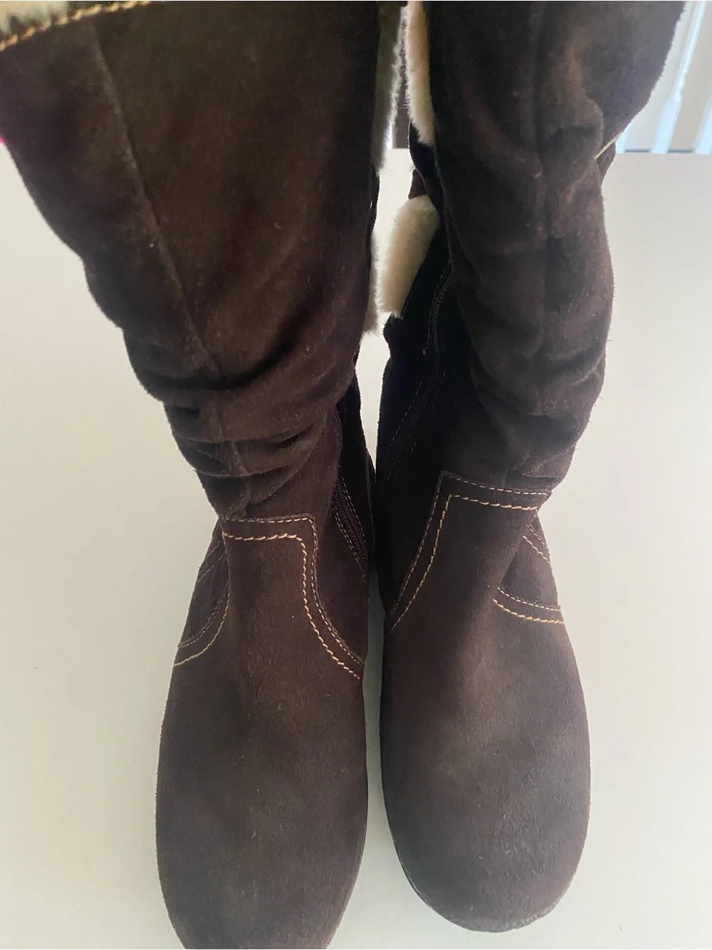 St.John’s Bay Brown Suede Winter Boots NWOT